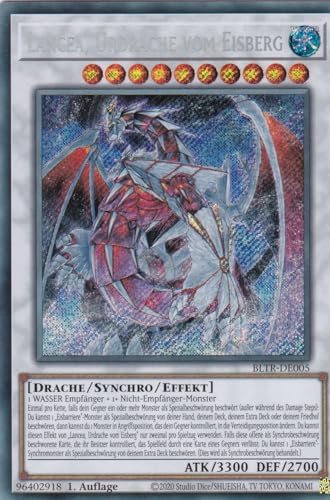 BLTR-DE005 - Lancea, Urdrache vom Eisbgerg - Secret Rare - Deutsch - Battles of Legend: Terminal Revenge - mit LMS Trading Fieldcenter-Karte Yugioh von LMS Trading