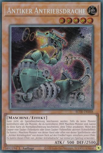 BLTR-DE048 - Antiker Antriebsdrache - Secret Rare - Deutsch - Battles of Legend: Terminal Revenge - mit LMS Trading Fieldcenter-Karte Yugioh BLTR-DE048 - Antiker Antriebsdrache - Secret Rare - Deutsch - Battles of Legend: Terminal Revenge - mit LMS Trading Fieldcenter-Karte Yugioh von LMS Trading