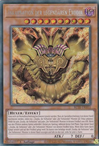 BLTR-DE051 - Inkarnation der legendären Exodia - Secret Rare - Deutsch - Battles of Legend: Terminal Revenge - mit LMS Trading Fieldcenter-Karte Yugioh BLTR-DE051 - Inkarnation der legendären Exodia - Secret Rare - Deutsch - Battles of Legend: Terminal Revenge - mit LMS Trading Fieldcenter-Karte Yugioh von LMS Trading
