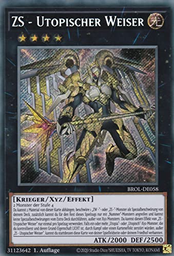 BROL-DE058 - ZS - Utopischer Weiser - Secret Rare - 1. Auflage - Deutsch - Brothers of Legend - mit LMS Trading Fieldcenter-Karte Yugioh BROL-DE058 - ZS - Utopischer Weiser - Secret Rare - 1. Auflage - Deutsch - Brothers of Legend - mit LMS Trading Fieldcenter-Karte Yugioh von LMS Trading