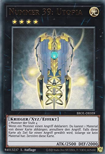 BROL-DE059 - Nummer 39: Utopia - Ultra Rare - 1. Auflage - Deutsch - Brothers of Legend - mit LMS Trading Fieldcenter-Karte Yugioh BROL-DE059 - Nummer 39: Utopia - Ultra Rare - 1. Auflage - Deutsch - Brothers of Legend - mit LMS Trading Fieldcenter-Karte Yugioh von LMS Trading