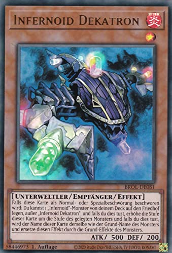 BROL-DE081 - Infernoid Dekatron - Ultra Rare - 1. Auflage - Deutsch - Brothers of Legend - mit LMS Trading Fieldcenter-Karte Yugioh von LMS Trading
