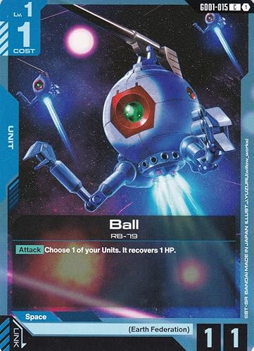 Ball RB-79 - GD01-015 - Common - Newtype Rising - Gundam TCG - Einzelkarte - Offiziell - Anime - mit LMS-Trading Karte Ball RB-79 - GD01-015 - Common - Newtype Rising - Gundam TCG - Einzelkarte - Offiziell - Anime - mit LMS-Trading Karte von LMS Trading