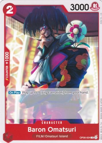 Baron Omatsuri (OP06-004) - Common - Wings of The Captain - One Piece Card Game - Einzelkarte - mit LMS Trading Grußkarte von LMS Trading