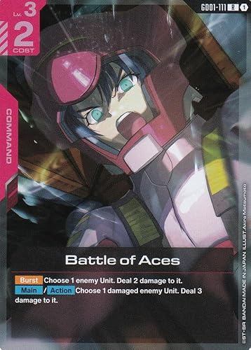 Battle of Aces - GD01-111 - Rare - Newtype Rising - Gundam TCG - Einzelkarte - Offiziell - Anime - mit LMS-Trading Karte von LMS Trading