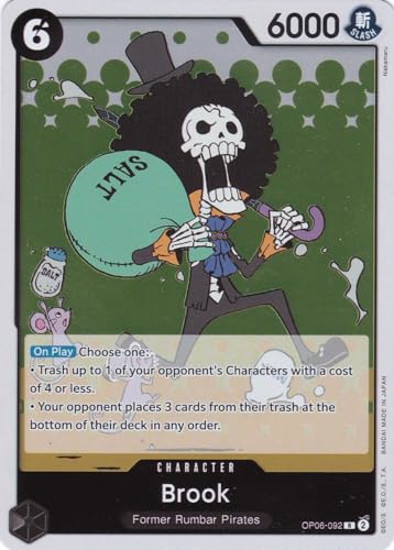 Brook (OP06-092) - Rare - Wings of The Captain - One Piece Card Game - Einzelkarte - mit LMS Trading Grußkarte von LMS Trading