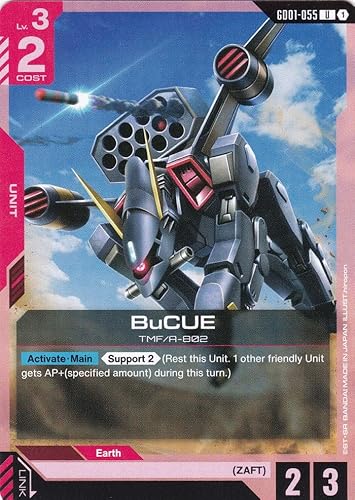 BuCUE TMF/A-802 - GD01-055 - Uncommon - Newtype Rising - Gundam TCG - Einzelkarte - Offiziell - Anime - mit LMS-Trading Karte BuCUE TMF/A-802 - GD01-055 - Uncommon - Newtype Rising - Gundam TCG - Einzelkarte - Offiziell - Anime - mit LMS-Trading Karte von LMS Trading