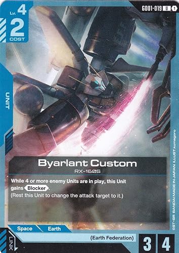 Byarlant Custom RX-1605 - GD01-019 - Common - Newtype Rising - Gundam TCG - Einzelkarte - Offiziell - Anime - mit LMS-Trading Karte Byarlant Custom RX-1605 - GD01-019 - Common - Newtype Rising - Gundam TCG - Einzelkarte - Offiziell - Anime - mit LMS-Trading Karte von LMS Trading