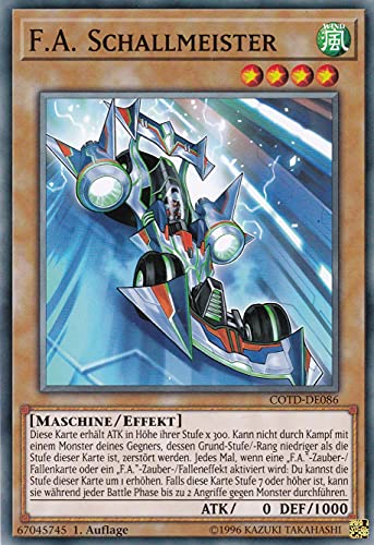 COTD-DE086 - F.A. Schallmeister - Common - 1. Auflage - DEUTSCH - Code of The Duelist - mit LMS Trading Fieldcenter-Karte Yugioh von LMS Trading