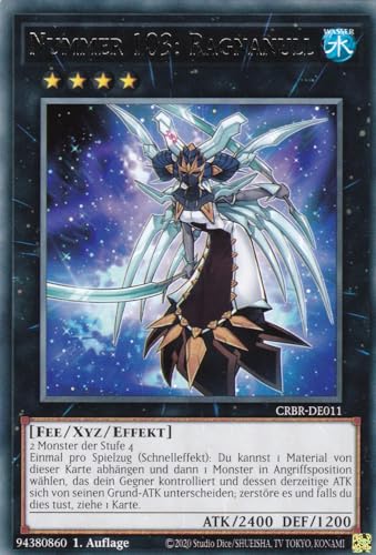 CRBR-DE011 - Nummer 103 Ragnanull - Rare - Deutsch - 1. Auflage - Crossover Breakers - mit LMS Trading Fieldcenter-Karte Yugioh von LMS Trading