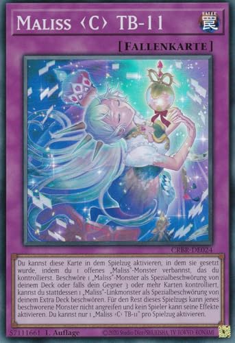 CRBR-DE024 - Maliss C TB-11 - Super Rare - Deutsch - 1. Auflage - Crossover Breakers - mit LMS Trading Fieldcenter-Karte Yugioh von LMS Trading