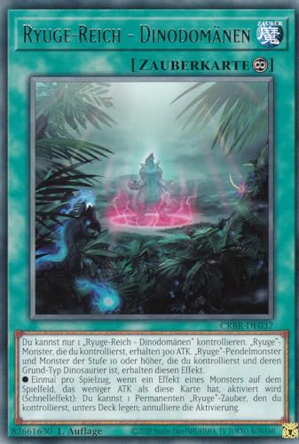 CRBR-DE037 - Ryuge-Reich Dinodomänen - Rare - Deutsch - 1. Auflage - Crossover Breakers - mit LMS Trading Fieldcenter-Karte Yugioh CRBR-DE037 - Ryuge-Reich Dinodomänen - Rare - Deutsch - 1. Auflage - Crossover Breakers - mit LMS Trading Fieldcenter-Karte Yugioh von LMS Trading