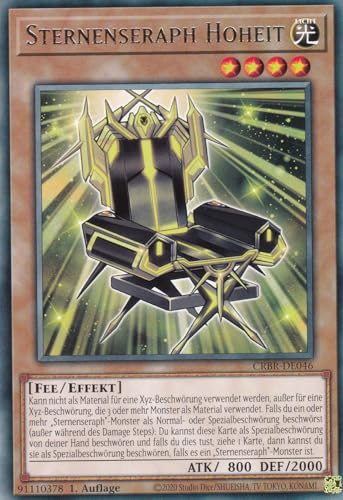 CRBR-DE046 - Sternenseraph Hoheit - Rare - Deutsch - 1. Auflage - Crossover Breakers - mit LMS Trading Fieldcenter-Karte Yugioh CRBR-DE046 - Sternenseraph Hoheit - Rare - Deutsch - 1. Auflage - Crossover Breakers - mit LMS Trading Fieldcenter-Karte Yugioh von LMS Trading