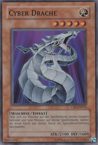 CRV-DE015 - Cyber Drache - Super Rare - Deutsch - Cybernetic Revolution - mit LMS Trading Fieldcenter-Karte Yugioh von LMS Trading