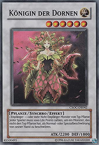 CSOC-DE042 - Königin der Dornen - Super Rare - Deutsch - Crossroads of Chaos - mit LMS Trading Fieldcenter-Karte Yugioh CSOC-DE042 - Königin der Dornen - Super Rare - Deutsch - Crossroads of Chaos - mit LMS Trading Fieldcenter-Karte Yugioh von LMS Trading