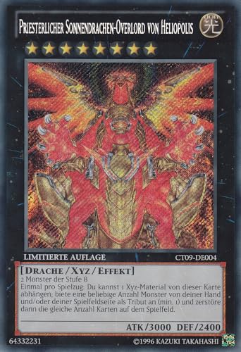 CT09-DE004 - Priesterlicher Sonnendrachen-Overlord von Heliopolis - Secret Rare - Deutsch - Collector's Tins 2012 - mit LMS Trading Fieldcenter-Karte Yugioh CT09-DE004 - Priesterlicher Sonnendrachen-Overlord von Heliopolis - Secret Rare - Deutsch - Collector's Tins 2012 - mit LMS Trading Fieldcenter-Karte Yugioh von LMS Trading