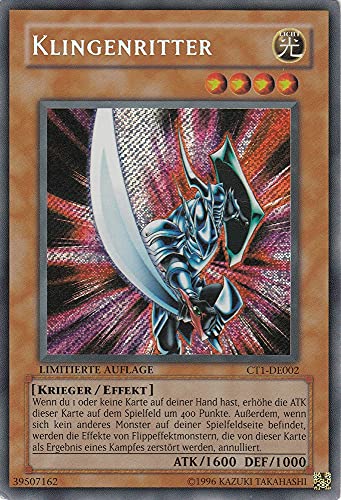 CT1-DE002 - Klingenritter - Secret Rare - Deutsch - Collector's Tins 2004 - mit LMS Trading Fieldcenter-Karte Yugioh CT1-DE002 - Klingenritter - Secret Rare - Deutsch - Collector's Tins 2004 - mit LMS Trading Fieldcenter-Karte Yugioh von LMS Trading