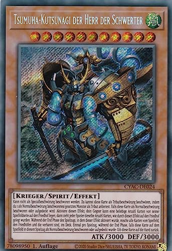 CYAC-DE024 - Tsumuha-Kutsunagi der Herr der Schwerter - Secret Rare - 1. Auflage - Deutsch - Cyberstorm Access - mit LMS Trading Fieldcenter-Karte Yugioh von LMS Trading