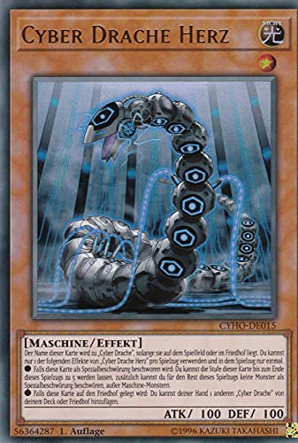 CYHO-DE015 - Cyber Drache Herz - Ultra Rare - 1. Auflage - DEUTSCH - Cybernetic Horizon - mit LMS Trading Fieldcenter-Karte Yugioh CYHO-DE015 - Cyber Drache Herz - Ultra Rare - 1. Auflage - DEUTSCH - Cybernetic Horizon - mit LMS Trading Fieldcenter-Karte Yugioh von LMS Trading