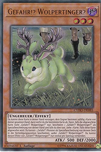 CYHO-DE085 - Gefahr!? Wolpertinger? - Ultra Rare - 1. Auflage - DEUTSCH - Cybernetic Horizon - mit LMS Trading Fieldcenter-Karte Yugioh von LMS Trading