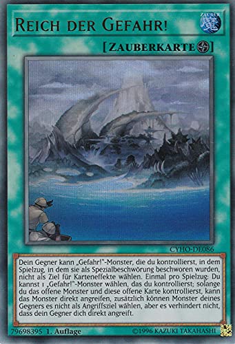 CYHO-DE086 - Reich der Gefahr! - Ultra Rare - 1. Auflage - DEUTSCH - Cybernetic Horizon - mit LMS Trading Fieldcenter-Karte Yugioh CYHO-DE086 - Reich der Gefahr! - Ultra Rare - 1. Auflage - DEUTSCH - Cybernetic Horizon - mit LMS Trading Fieldcenter-Karte Yugioh von LMS Trading