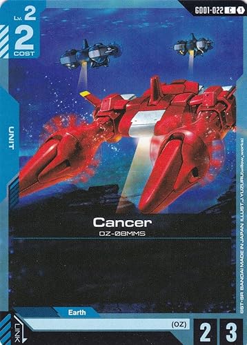 Cancer OZ-08MMS - GD01-022 - Common - Newtype Rising - Gundam TCG - Einzelkarte - Offiziell - Anime - mit LMS-Trading Karte Cancer OZ-08MMS - GD01-022 - Common - Newtype Rising - Gundam TCG - Einzelkarte - Offiziell - Anime - mit LMS-Trading Karte von LMS Trading