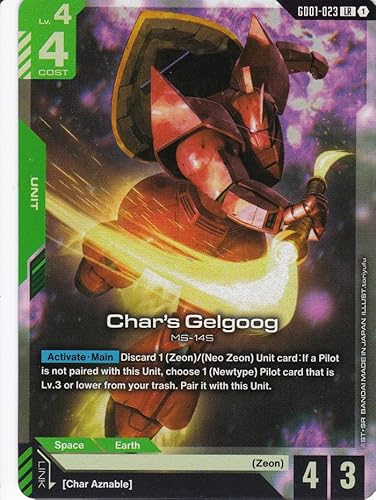 Char's Gelgoog MS-145 - GD01-023 - Legend Rare - Newtype Rising - Gundam TCG - Einzelkarte - Offiziell - Anime - mit LMS-Trading Karte Char's Gelgoog MS-145 - GD01-023 - Legend Rare - Newtype Rising - Gundam TCG - Einzelkarte - Offiziell - Anime - mit LMS-Trading Karte von LMS Trading