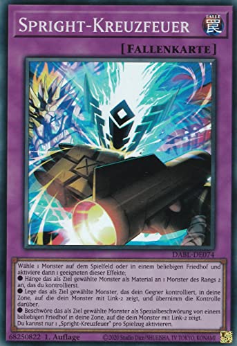 DABL-DE074 - Spright-Kreuzfeuer - Super Rare - 1. Auflage - Deutsch - Darkwing Blast - mit LMS Trading Fieldcenter-Karte Yugioh DABL-DE074 - Spright-Kreuzfeuer - Super Rare - 1. Auflage - Deutsch - Darkwing Blast - mit LMS Trading Fieldcenter-Karte Yugioh von LMS Trading