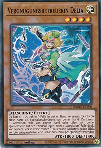 DAMA-DE020 - Vergnügungsbetreuerin Delia - Super Rare - 1. Auflage - Deutsch - Dawn of Majesty - mit LMS Trading Fieldcenter-Karte Yugioh DAMA-DE020 - Vergnügungsbetreuerin Delia - Super Rare - 1. Auflage - Deutsch - Dawn of Majesty - mit LMS Trading Fieldcenter-Karte Yugioh von LMS Trading