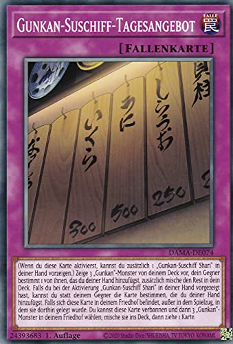 DAMA-DE074 - Gunkan-Suschiff-Tagesangebot - Common - 1. Auflage - Deutsch - Dawn of Majesty - mit LMS Trading Fieldcenter-Karte Yugioh von LMS Trading