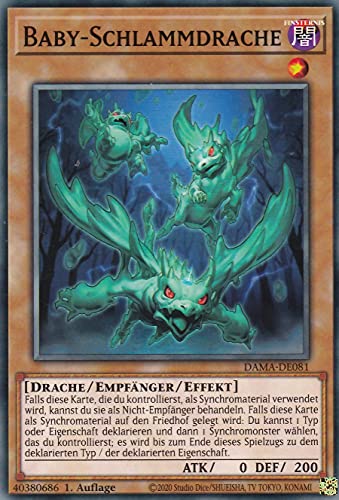 DAMA-DE081 - Baby-Schlammdrache - Common - 1. Auflage - Deutsch - Dawn of Majesty - mit LMS Trading Fieldcenter-Karte Yugioh DAMA-DE081 - Baby-Schlammdrache - Common - 1. Auflage - Deutsch - Dawn of Majesty - mit LMS Trading Fieldcenter-Karte Yugioh von LMS Trading