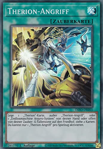 DIFO-DE055 - Therion-Angriff - Super Rare - 1. Auflage - Deutsch - Dimension Force - mit LMS Trading Fieldcenter-Karte Yugioh DIFO-DE055 - Therion-Angriff - Super Rare - 1. Auflage - Deutsch - Dimension Force - mit LMS Trading Fieldcenter-Karte Yugioh von LMS Trading