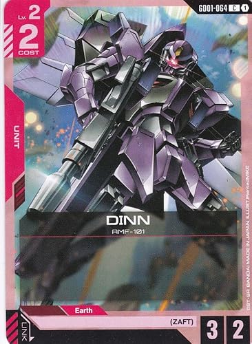 DINN AMF-101 - GD01-064 - Common - Newtype Rising - Gundam TCG - Einzelkarte - Offiziell - Anime - mit LMS-Trading Karte DINN AMF-101 - GD01-064 - Common - Newtype Rising - Gundam TCG - Einzelkarte - Offiziell - Anime - mit LMS-Trading Karte von LMS Trading