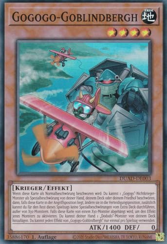DUAD-DE003 - Gogogo-Golindbergh - Super Rare - Deutsch - 1. Auflage - Duelist's Advance -mit LMS Trading Fieldcenter-Karte Yugioh DUAD-DE003 - Gogogo-Golindbergh - Super Rare - Deutsch - 1. Auflage - Duelist's Advance -mit LMS Trading Fieldcenter-Karte Yugioh von LMS Trading