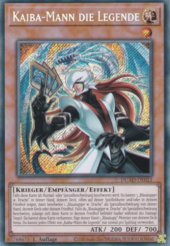 DUAD-DE021 - Kaiba-Mann die Legende - Secret Rare - Deutsch - 1. Auflage - Duelist's Advance -mit LMS Trading Fieldcenter-Karte Yugioh von LMS Trading