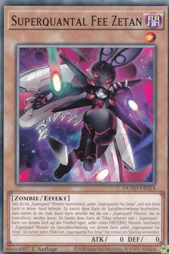 DUAD-DE024 - Superquantal Fee Zetan - Common - Deutsch - 1. Auflage - Duelist's Advance -mit LMS Trading Fieldcenter-Karte Yugioh von LMS Trading