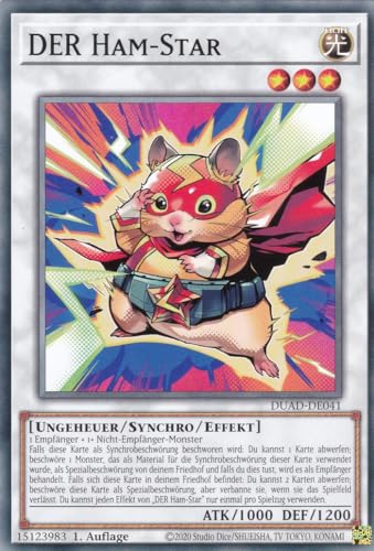DUAD-DE041 - DER Ham-Star - Common - Deutsch - 1. Auflage - Duelist's Advance -mit LMS Trading Fieldcenter-Karte Yugioh von LMS Trading