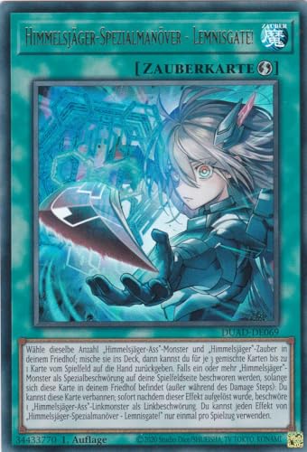 DUAD-DE069 - Himmelsjäger-Spezialmanöver - Lemnisgate! - Ultra Rare - Deutsch - 1. Auflage - Duelist's Advance -mit LMS Trading Fieldcenter-Karte Yugioh von LMS Trading
