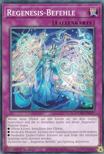 DUAD-DE077 - Regenesis-Befehle - Common - Deutsch - 1. Auflage - Duelist's Advance -mit LMS Trading Fieldcenter-Karte Yugioh von LMS Trading