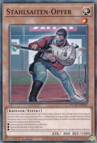 DUAD-DE087 - Stahlsaiten-Opfer - Common - Deutsch - 1. Auflage - Duelist's Advance -mit LMS Trading Fieldcenter-Karte Yugioh DUAD-DE087 - Stahlsaiten-Opfer - Common - Deutsch - 1. Auflage - Duelist's Advance -mit LMS Trading Fieldcenter-Karte Yugioh von LMS Trading