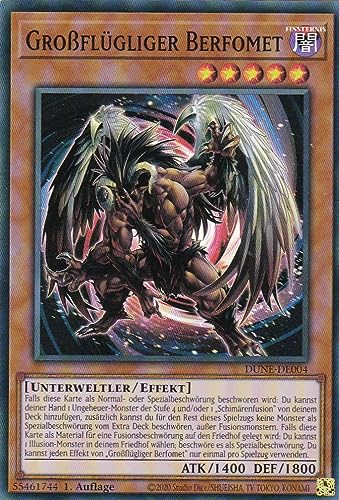 DUNE-DE004 - Großflügliger Berfomet - Super Rare - 1. Auflage - Deutsch - Duelist Nexus - mit LMS Trading Fieldcenter-Karte Yugioh von LMS Trading