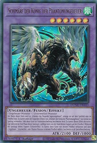 DUNE-DE033 - Schimäre der König der Phantomungeheuer - Ultra Rare - 1. Auflage - Deutsch - Duelist Nexus - mit LMS Trading Fieldcenter-Karte Yugioh von LMS Trading