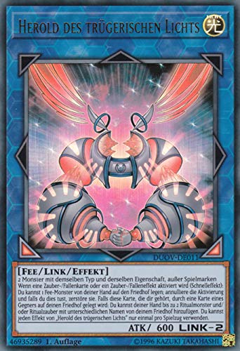 DUOV-DE011 - Herold des trügerischen Lichts - Ultra Rare - 1. Auflage - Deutsch - Duel Overlord - mit LMS Trading Fieldcenter-Karte Yugioh von LMS Trading