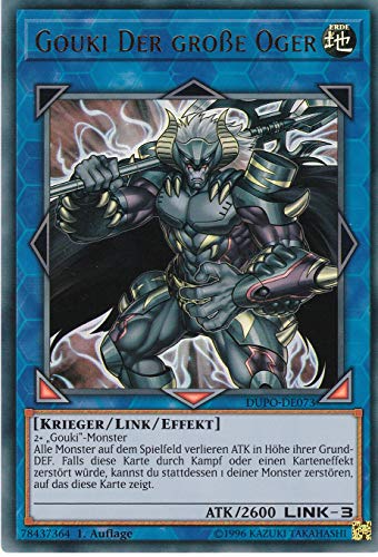 DUPO-DE073 - Gouki der große Oger - Ultra Rare - 1. Auflage - Deutsch - Duel Power - mit LMS Trading Fieldcenter-Karte Yugioh DUPO-DE073 - Gouki der große Oger - Ultra Rare - 1. Auflage - Deutsch - Duel Power - mit LMS Trading Fieldcenter-Karte Yugioh von LMS Trading