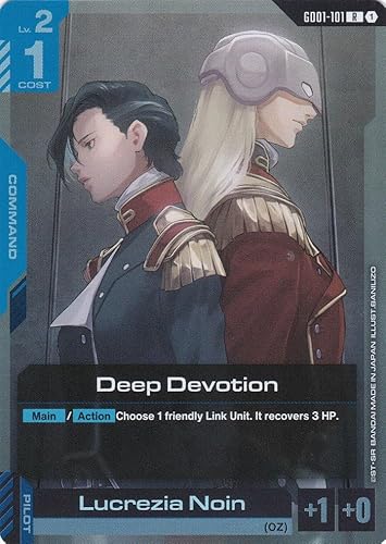 Deep Devotion - GD01-101 - Rare - Newtype Rising - Gundam TCG - Einzelkarte - Offiziell - Anime - mit LMS-Trading Karte von LMS Trading