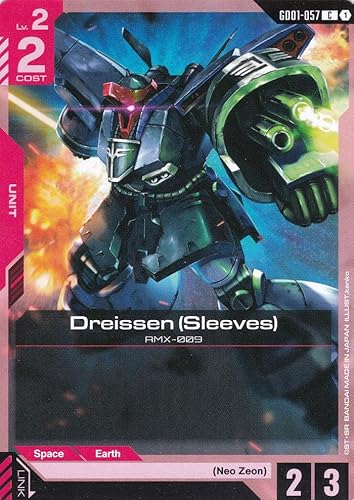 Dreissen (Sleeves) AMX-009 - GD01-057 - Common - Newtype Rising - Gundam TCG - Einzelkarte - Offiziell - Anime - mit LMS-Trading Karte von LMS Trading