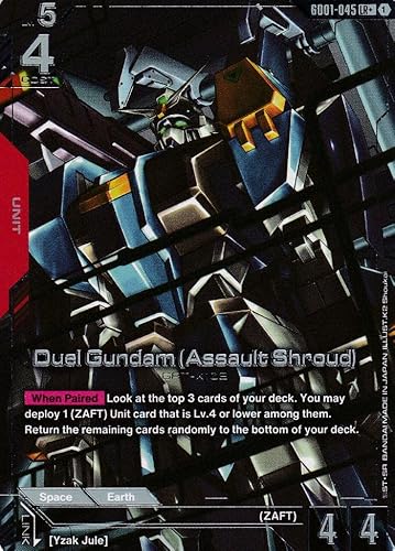 Duel Gundam GAT-X102 (Assault Shroud) (Alt. Art) - GD01-045 - Legend Rare - Newtype Rising - Gundam TCG - Einzelkarte - Offiziell - Anime - mit LMS-Trading Karte von LMS Trading