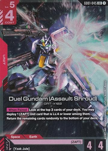 Duel Gundam GAT-X102 (Assault Shroud) - GD01-045 - Legend Rare - Newtype Rising - Gundam TCG - Einzelkarte - Offiziell - Anime - mit LMS-Trading Karte von LMS Trading
