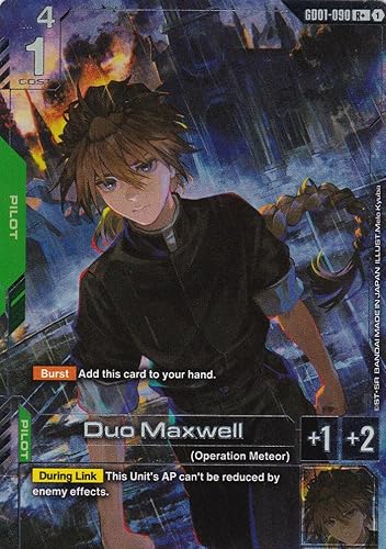 Duo Maxwell (Alt. Art) - GD01-090 - Rare - Newtype Rising - Gundam TCG - Einzelkarte - Offiziell - Anime - mit LMS-Trading Karte von LMS Trading
