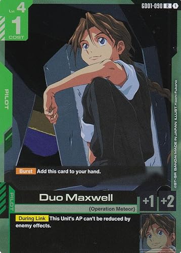 Duo Maxwell - GD01-090 - Rare - Newtype Rising - Gundam TCG - Einzelkarte - Offiziell - Anime - mit LMS-Trading Karte Duo Maxwell - GD01-090 - Rare - Newtype Rising - Gundam TCG - Einzelkarte - Offiziell - Anime - mit LMS-Trading Karte von LMS Trading